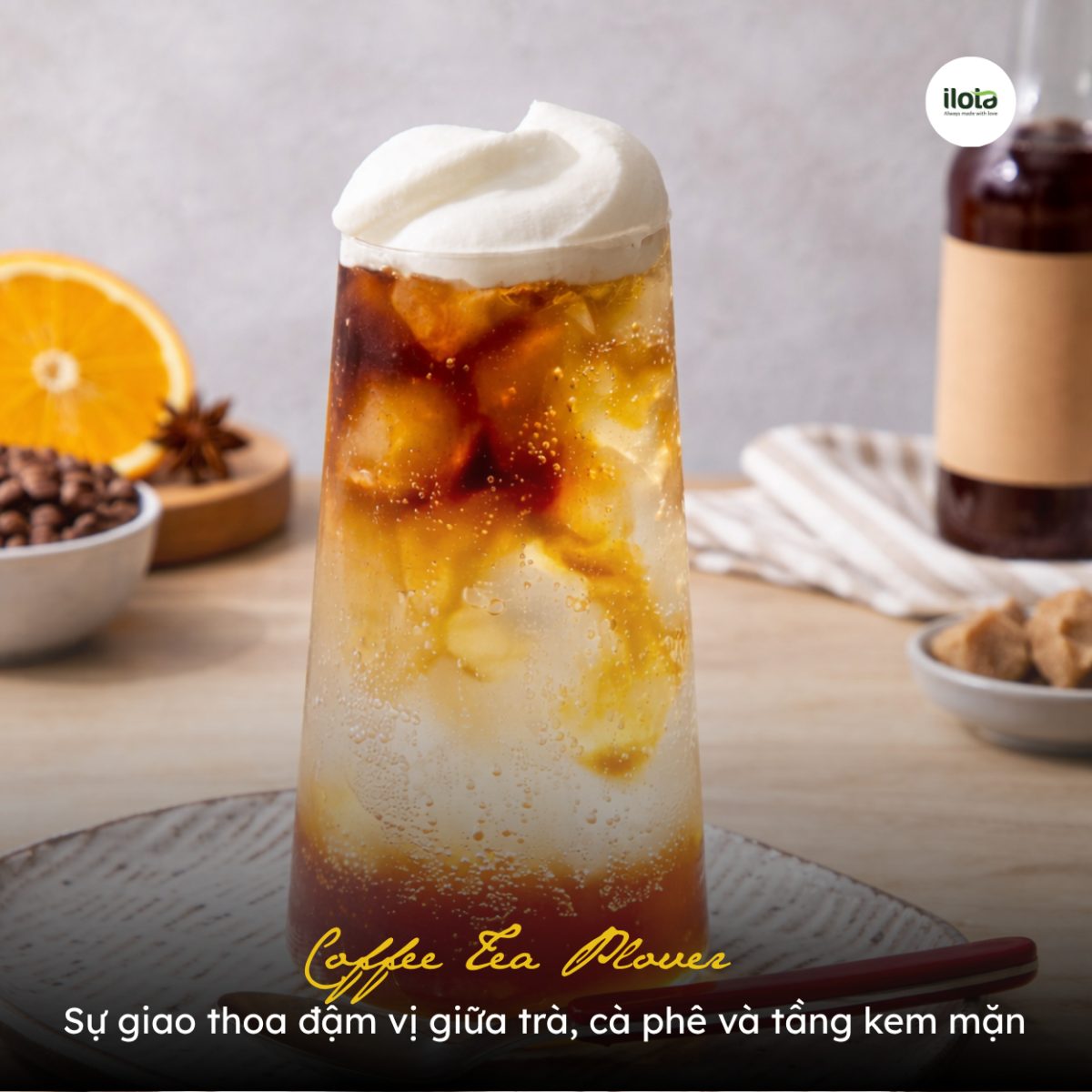 Coffee Tea Plover: Sự giao thoa đậm vị giữa trà, cà phê và tầng kem mặn