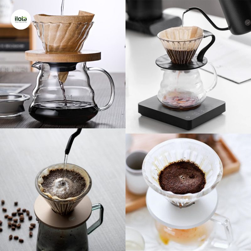 Nên chọn phễu cà phê V60 nào: Nhựa Tritan, Sứ (Ceramic) hay Thủy tinh?